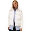 Tommy Jeans Donna Piumino Alaska Grid Down con Cappuccio, Avorio (Ancient White), L