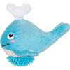 Fringe Studio Plush Dog Toy, Feeling Whaley Good!, Teeth And Gum Cleaning TPR Spiky Ball, Pet Shop Collection (314604)