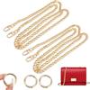 Rairsky 2 Pezzi Catena per Borsa a Tracolla Set, Tracolla per Borsa 120cm, Catena Borsa Oro con 2 Pezzi di Chiusura Aragosta, Catene per Borse per la Catena di Sostituzione Satchel, Borse Fai da Te