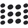 Bestowal Bottoni Piatti in Metallo 14Pcs, 8Pcs × 15mm e 6Pcs × 20mm Bottoni per Cappotto di Lana da Donna Bottoni per Giacca da Uomo Bottoni per Pantaloni (Nero Assoluto)