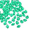 QUARKZMAN 800pcs Sassi di Ghiaccio Finto Acrilico Cristalli Gemme Verde | Diamanti Finti Splendenti Ghiaccio Tritato, Natalizio, per Riempitivi Vasi