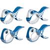tuuli Accessories Summer Clips Mollette Spiaggia Asciugamano Sdraio Bagno Bucato Passeggino Accessori (2X Blu + 2X Pesce)