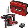 Einhell Tassellatore Einhell Professional TP-HD 18/28 Li BL +4 (1x 3,0Ah+) Power X-Change (18 V, Brushless, 3 J, SDS-plus, 4 funzioni, accessori, batteria da 3,0 Ah + caricabatterie)