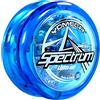 Yomega Spectrum Illumina la Palla di Fuoco Transaxle YoYo con luci a LED per Il Gioco di Corda di Livello Intermedio, avanzato e Professionale + 2 Corde Extra e 3 Mesi di Garanzia (Blu) (Blu)