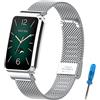 CHULN Metallo Cinturino Compatibile per Xiaomi Mi Band 7 Pro, Bracciale da Acciaio Inossidabile Sostitutivo per Xiaomi Mi Smart Band 7 Pro