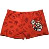 Super Mario Costume da Bagno con Elastico in Vita e Cordino [Rosso - 4 Anni]