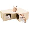 YICH Casetta in Legno per Criceti Casetta per Criceti Casetta per Porcellini d'India per Criceti, Gerbilli, Degu e Topi Spinosi