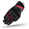 Shima RUSH Guanti Moto Uomo - Transpirante, Rinforzato, Touchscreen, Città, Estiva con Protettore Nocche, Assorbitori D'urto Polsi Dita, Palmo (Rosso, L)
