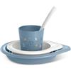 Suavinex, Set svezzamento Bambino +6 Mesi, Stoviglie per Bambini Lavabili in Lavastoviglie e Microonde. Include: Bicchiere + Pi