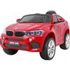 Auto elettrica per bambini BMW X6M vernice rossa + telecomando + EVA + gratis