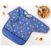 Bavaglino impermeabile con maniche blu