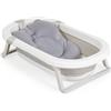 Set da bagno per neonati con vasca pieghevole Palma grigio