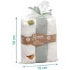 KIOKIDS SET 3 SWADDLE COPERTINE IN MUSSOLA DI BAMBU' 70 CM. VERDE SALVIA