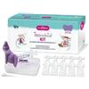 Isonebial Kit Pulizia Cavità Nasali 20 Flaconcini Monodose 5ml + Siringa Luer Lock Soft-Jeck + Ago Cannula + Nebulizzatore Spraysol