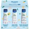 Mustela Discovery Kit Cofanetto Detergente Delicato 100ml + Crema Corpo 100ml + Detergente Senza Risciacquo 100ml