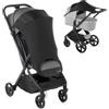 Jané Capottina per passeggino con protezione solare, UPF +50, universale, parasole elastico, traspirante, colore nero