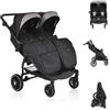 Passeggino gemellare TwinGo Onyx