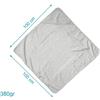 KIOKIDS ASCIUGAMANO CON CAPPUCCIO ACCAPPATOIO QUADRATO SPUGNA 380 GR. BAMBU' 100 X 100 CM. 0 MESI +