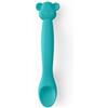 Suavinex - Cucchiaio Silicone Monkey Verde 4M+ Confezione 1 Pezzo
