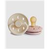 FRIGG Ciucciuccio Frigg Moon Phase in lattice per neonati 0-6 mesi, confezione da 2, colore: rosa/crema - taglia 1