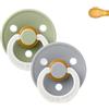BIBS 2 Succhietti BIBS Colour Simmetrica Notturni Sage/Cloud 6m+