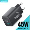 Joyroom 45W USB C/L/A Caricatore Mini Caricatore da muro Adattatore EU UK Caricatore per telefono per iPhone Auricolare Caricatore per telefono cellulare TO1