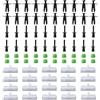 NIYATA Set di 20 clip per finestra laterale, compatibili con BMW serie 3 E36 316i 318i E46 E90, fissaggio per porte, set di rivetti fissi, 51711932996 551008 0141033 51118174185 517281818181818181818 4574