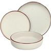 Tognana Avorio, Servizio piatti 18 pezzi per 6 persone, Stoneware, Beige