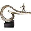 Casablanca modernes Design Casablanca - Statuetta decorativa in resina, colore: bronzo, decorazione soggiorno, regalo di compleanno, altezza 25 cm