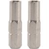 NIYATA 2 Inserti Per Cacciavite Esagonali, Adattatore Bit Da 1/4 Nichelato Magnetico, Convertitore Esagonale 6,35 mm a 4 mm, Manico Da 6,35 mm