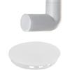 DAAIZIII Copertura per tubo di ventilazione da 100 mm, per tappi per manicotto, coperchio a molla da 100 mm, coperchio a molla in PVC, tappo di copertura per tubo di ventilazione, tappo terminale, in plastica