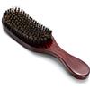 Ejoyous Spazzola naturale di setole di cinghiale per barba e capelli ricci, pettine per capelli per uomini e donne, finitura setosa e lucida
