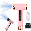 Gonetre Asciugacapelli Senza Fili Asciugacapelli Portatile Ricaricabile Tramite 200W USB Styling con Caldo e Freddo per Studenti, Viaggi, Uscite, Casa (Roseo)