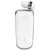 Celly, Auricolare Wireless Retrattile con Vibrazione per Chiamate, Connessione Doppio Dispositivo Bluetooth, Clip di Fissaggio Stabile e Cavo Anti-Groviglio, Fino a 12 Ore di Autonomia, Colore Bianco