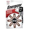 Energizer Energzier Batterie 312 per Apparecchi Acustici, Zinc Air, Confezione da 8, Argento