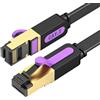 Watio Wave Cavo - Cavo patch RJ45 Cat.7 STP, AWG30, 5 m, nero, ideale per connessioni veloci e sicure in ambienti ad alta velocità. *
