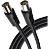 Maplin Cavo di prolunga per antenna TV, 5 m, cavo coassiale RF maschio a RF femmina