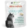 Almo Nature HFC Hydration Help, Alimento Umido per Gatti - Brodo di Tonno e Filetto di Tonno - Human-Grade, Gluten-Free, Monoproteico - 50g, Confezione da 24