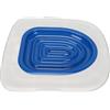 HEEPDD Vassoio per Addestramento WC Gatti, Kit Universale Riutilizzabile con Supporto Interno, Materiale ABS, Blu e Bianco, 2 Assorbenti Inclusi