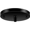 YnGia Kit plafoniera industriale a soffitto Rosone da soffitto 120 mm per lampada a sospensione, staffa per piastra a soffitto a foro singolo nero opaco 100 mm terra 1 confezione