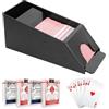 YUNYODA Scarpa Trasparente per Carte da Blackjack, Schlitten in Acrilico Chiaro per Carte da Gioco, Distributore di Carte per 4 Mazzi di Giochi di Blackjack e Poker