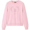 Desigual Woman Knit Sweat Long Sleeve Felpa, Colore: Rosso, M Donna