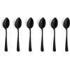 Amefa Austin - Cucchiaini da Espresso, 6 Pezzi, Design Esclusivo in Colori alla Moda, in Acciaio Inox con Finitura PVD, Nero Satinato, 12 cm, Mini Cucchiaio da caffè