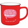 GRUSS & CO Becher in Emailloptik Ich sag dir jetzt mal die Wahrheit..Ich mag dich sehr!