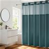 River Dream Tenda da doccia a nido d'ape con fodera a scatto, pesante, senza ganci necessari, dimensioni 70 x 188 cm, per hotel, spa, colore foglia di tè