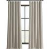 HPD Half Price Drapes - Tende oscuranti per camera da letto, 213 cm di lunghezza, in tinta unita, isolamento termico (1 pannello), in lino, 127 x 213 cm (larghezza x lunghezza), beige