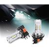 Qiilu Per lampadina h15 a led Lampadine LED 2pcs 80W H15 Lampadine a LED fendinebbia bianche per fari auto LED Sostituzione della lampadina della luce di marcia diurna adatto per bombilla h15-luci