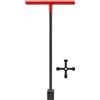 Yosoo Health Gear Chiave a Chiave per Contatore Dell'acqua in Acciaio Multifunzione con Impugnatura a T Cordolo con Strumento a 4 Vie per Valvole Rubinetti Multifunzionale Incluso Forte (Rosso)