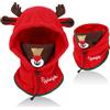 AYPOW Passamontagna Invernale in Pile Termico Bambini 2-12Anni, Maschera da Sci Multifunzionale Antivento Regolabile, Berretti Cappello in Pile Caldo Cappuccio Scaldacollo Sciarpa per Ragazzi Ragazze