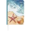 Alpha Edition - Lady Journal Beach 2026 - Agenda tascabile A6 (10,7 × 15,2 cm) Weekly con 192 pagine, Habit-Tracker & Bucket List, elegante agenda da viaggio, calendario in 4 lingue